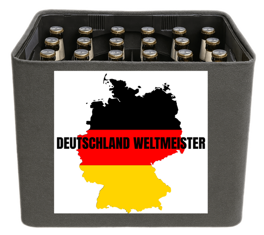 FUSSBALL WM 2026 FanBlende: DEUTSCHLAND WELTMEISTER KARTE SILHOUETTE