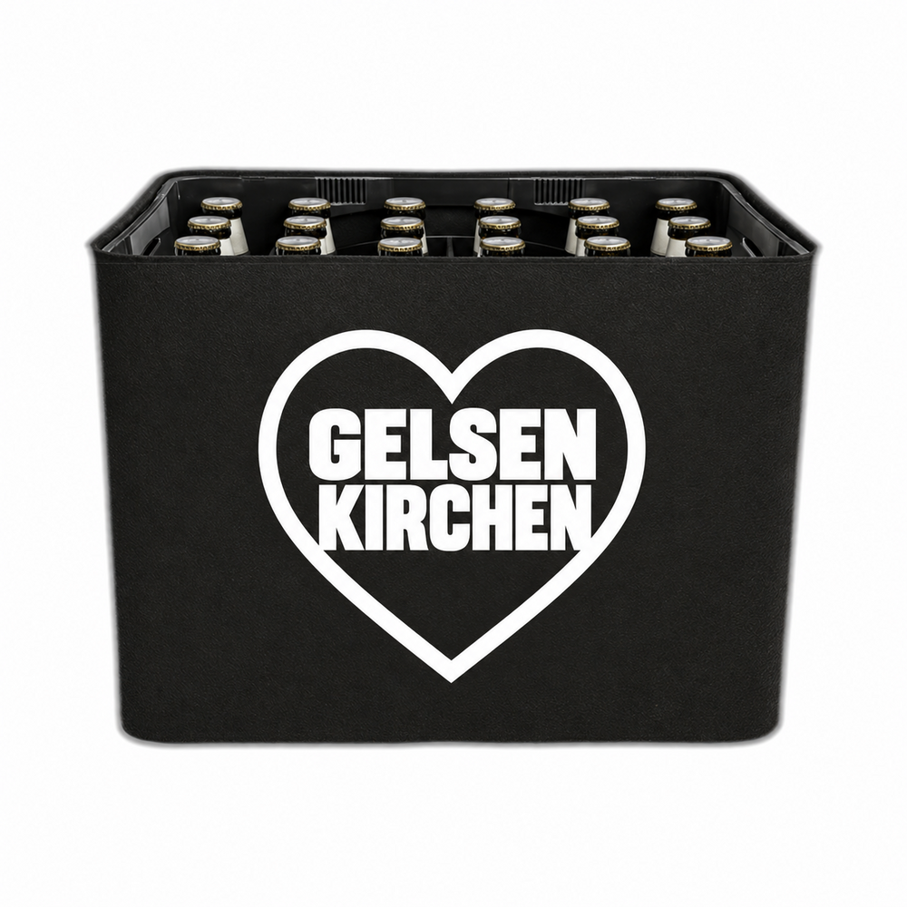 KistenBlende Gelsenkirchen Stadt mit Herz auf Bierkasten