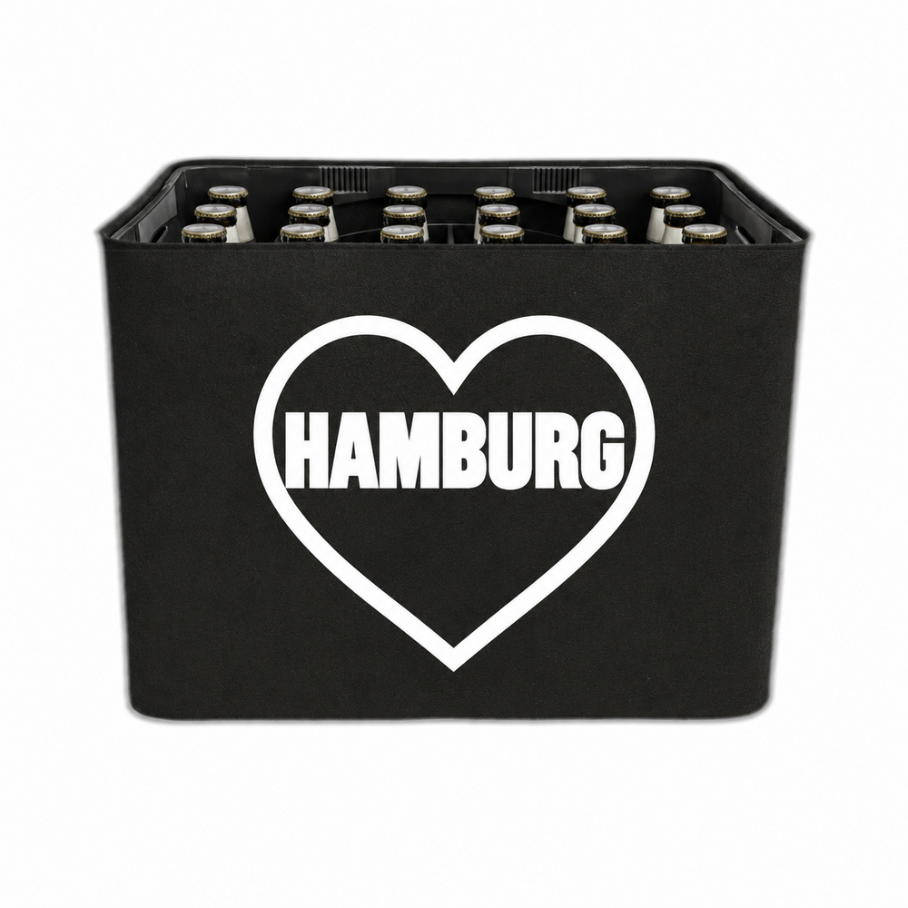 KistenBlende Hamburg Stadt mit Herz auf Bierkasten
