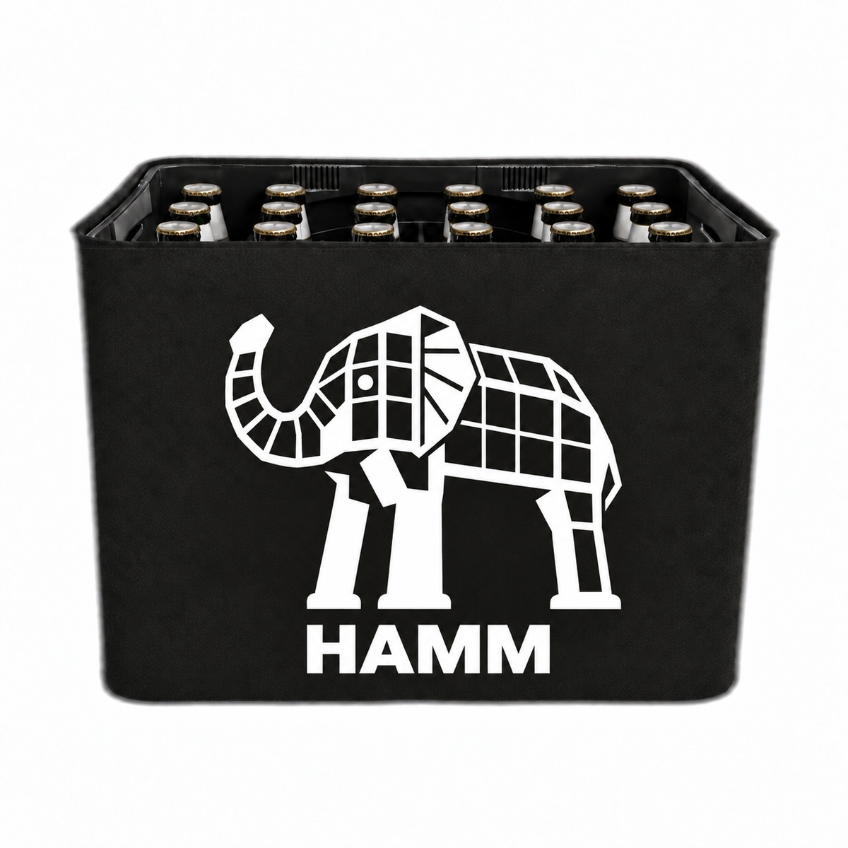 KistenBlende Hamm Stadt Silhouette 2 auf Bierkasten