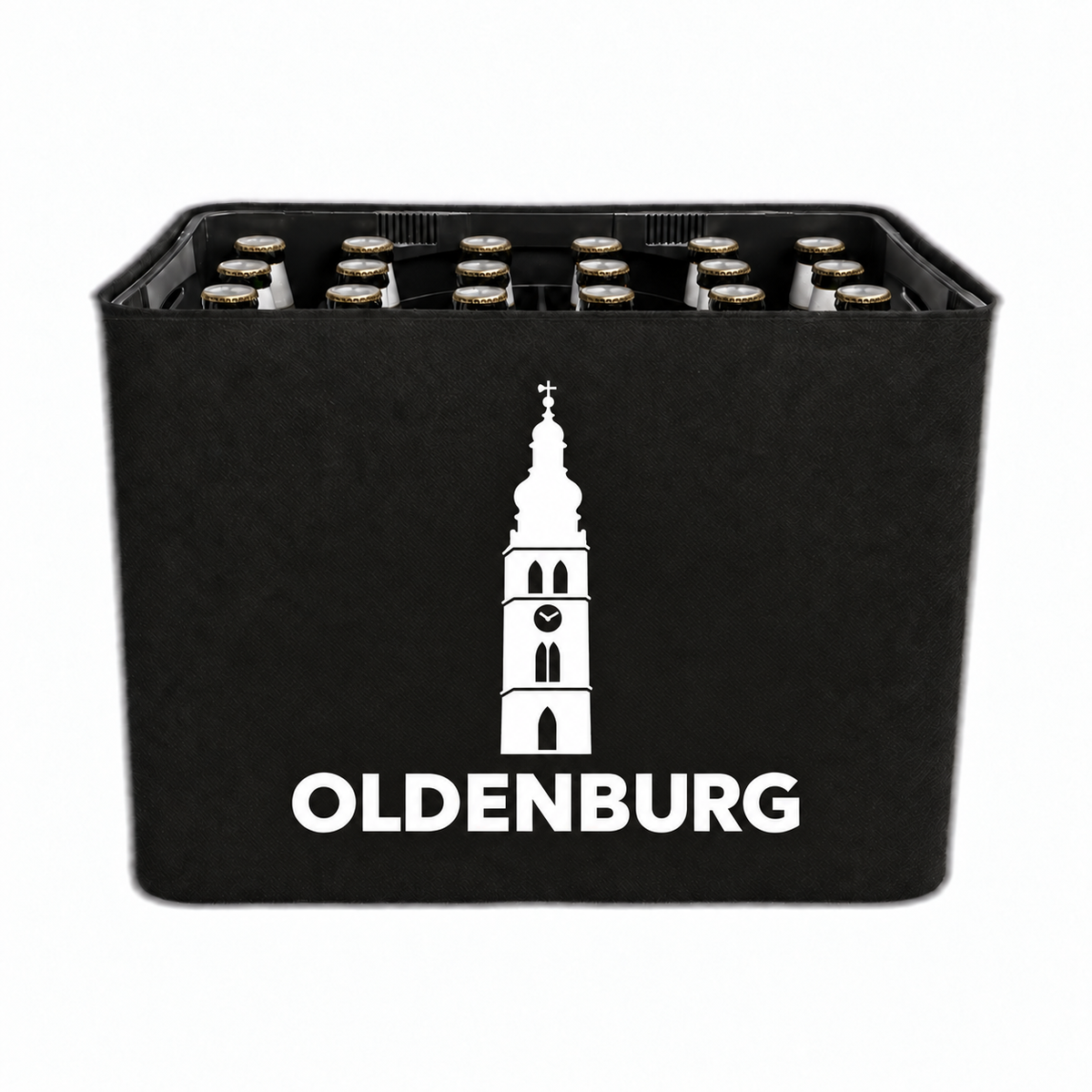 KistenBlende Oldenburg (Oldenburg) Stadt Silhouette 2 auf Bierkasten