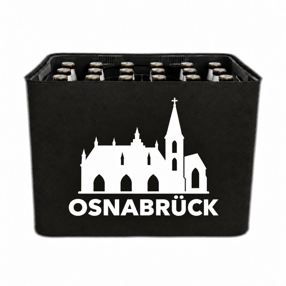 KistenBlende Osnabrück Stadt Silhouette 2 auf Bierkasten
