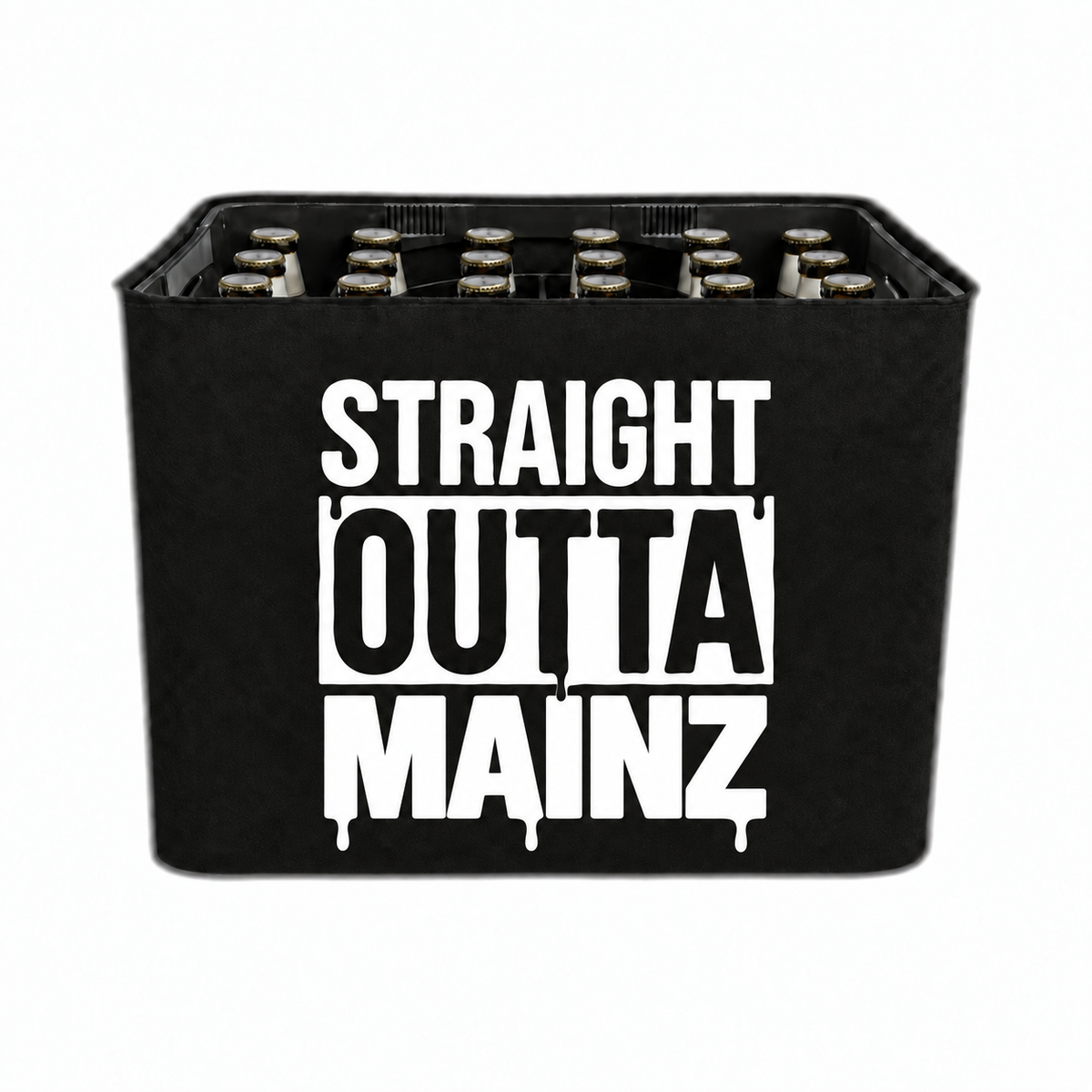 KistenBlende STRAIGHT OUTTA Mainz auf Bierkasten