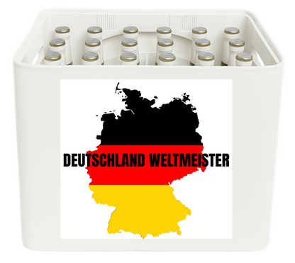 FUSSBALL WM 2026 FanBlende: DEUTSCHLAND WELTMEISTER KARTE SILHOUETTE