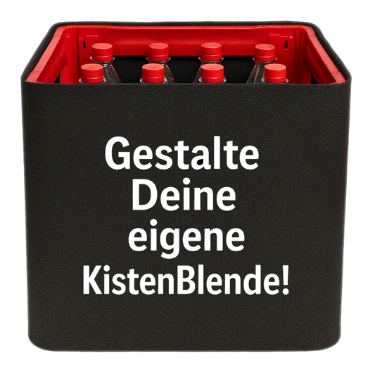 Limonadenkiste 12x1L PET-Flaschen Sichtschutz KistenBlende