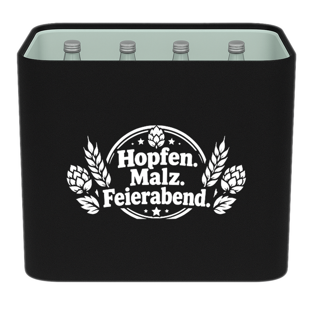 KistenBlende – Hopfen. Malz. Feierabend. – Wasserkiste GLAS 12 × 0,7 l