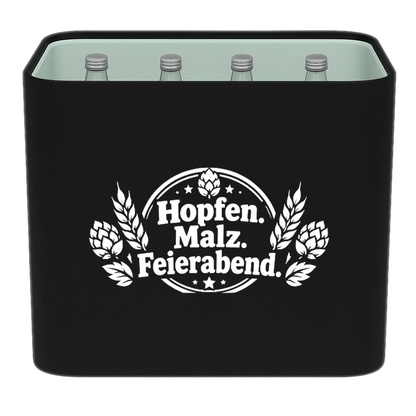 KistenBlende – Hopfen. Malz. Feierabend. – Wasserkiste GLAS 12 × 0,7 l