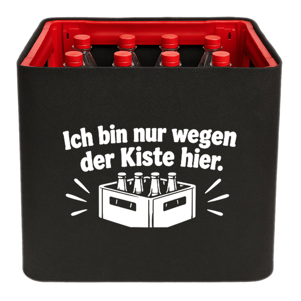 KistenBlende – Ich bin nur wegen der Kiste hier. – Limonadenkiste PET 12 × 1 l