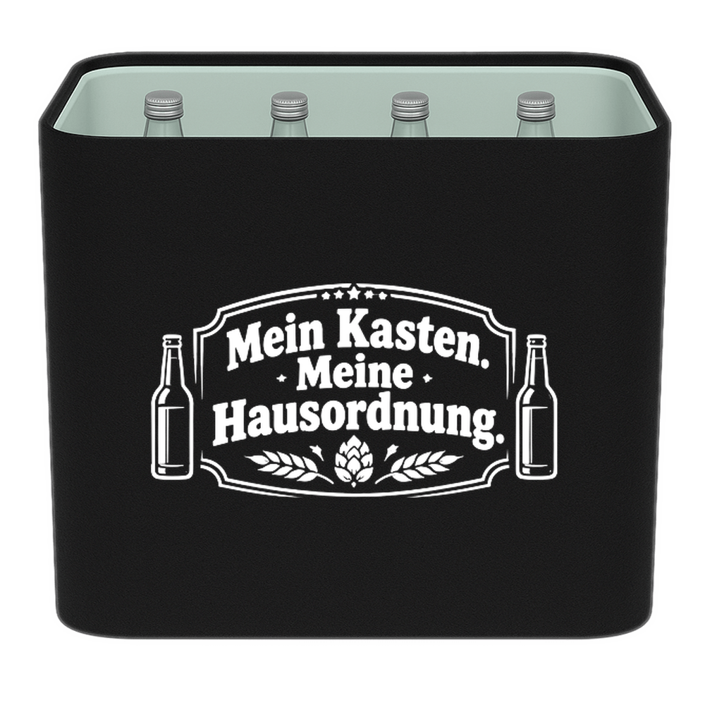 KistenBlende – Mein Kasten. Meine Hausordnung. – Wasserkiste GLAS 12 × 0,7 l