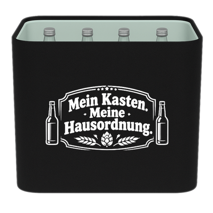 KistenBlende – Mein Kasten. Meine Hausordnung. – Wasserkiste GLAS 12 × 0,7 l
