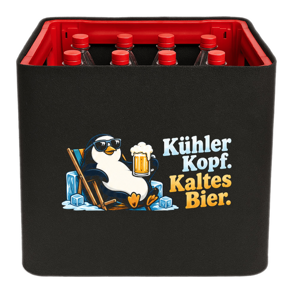 KistenBlende – Kühler Kopf. Kaltes Bier. – Limonadenkiste PET 12 × 1 l