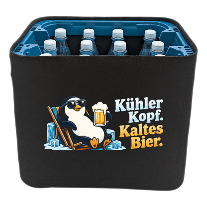 KistenBlende – Kühler Kopf. Kaltes Bier. – Wasserkiste PET 12 × 1 l