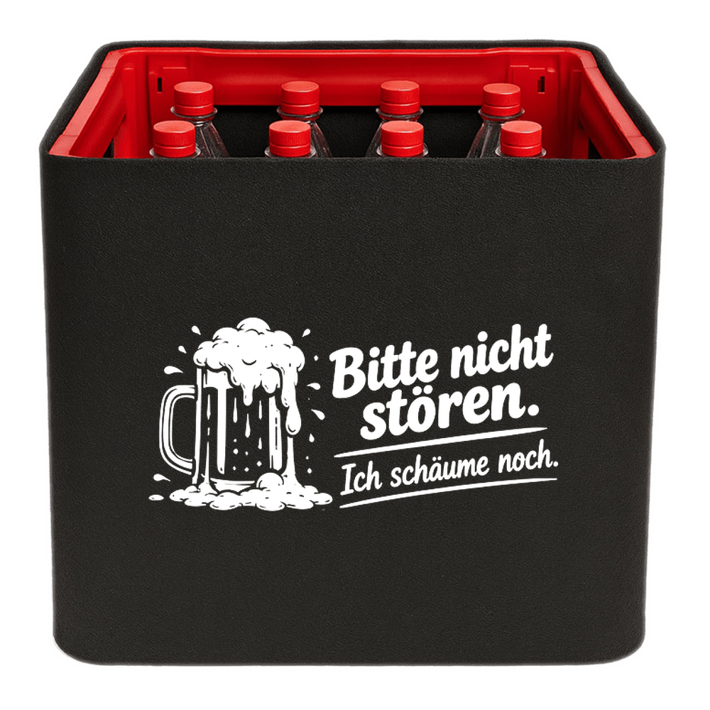 KistenBlende – Bitte nicht stören. Ich schäume noch. – Limonadenkiste PET 12 × 1 l