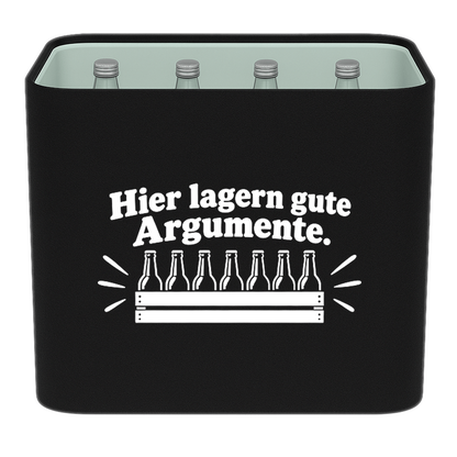 KistenBlende – Hier lagern gute Argumente. – Wasserkiste GLAS 12 × 0,7 l