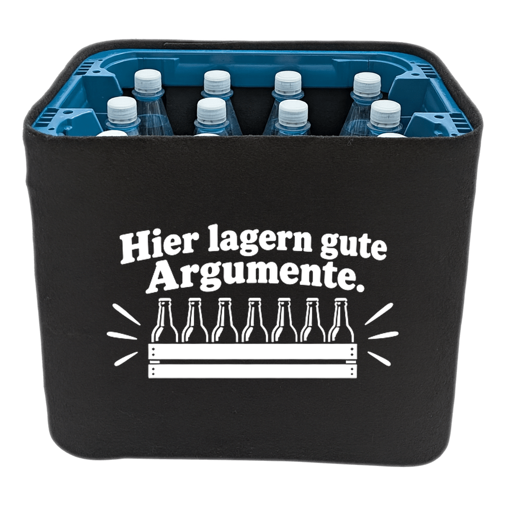 KistenBlende – Hier lagern gute Argumente. – Wasserkiste PET 12 × 1 l
