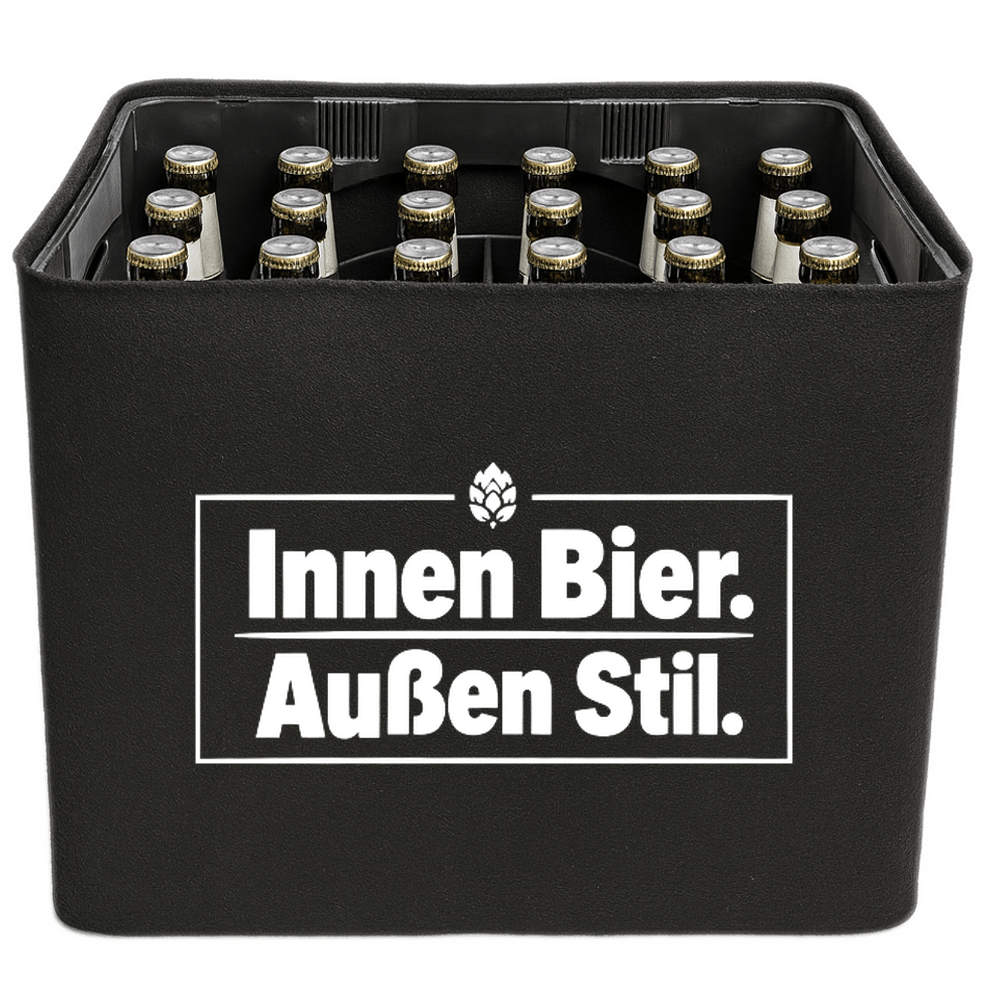 KistenBlende – Innen Bier. Außen Stil. – Bierkasten 24 × 0,33 l und 20 × 0,5 l