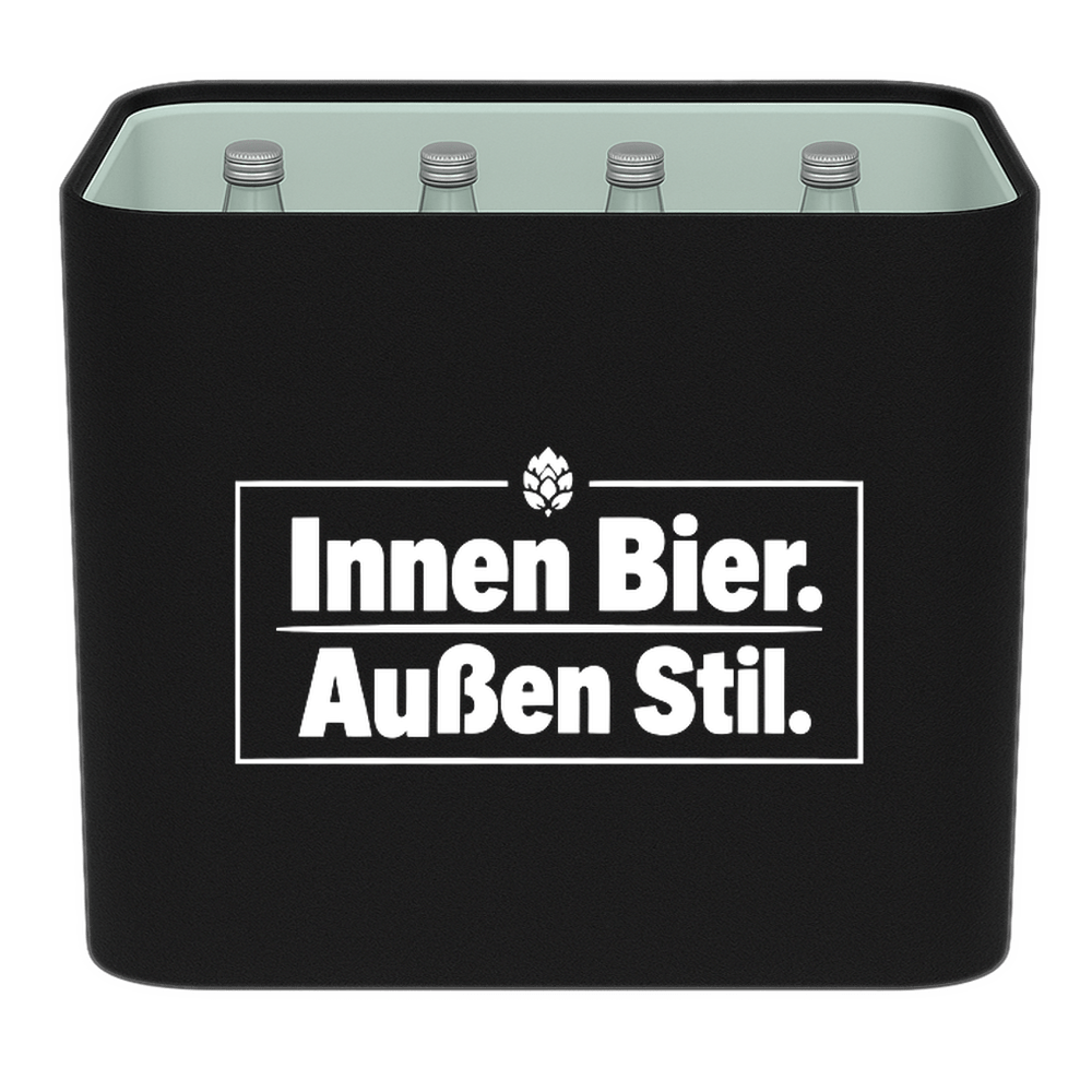 KistenBlende – Innen Bier. Außen Stil. – Wasserkiste GLAS 12 × 0,7 l