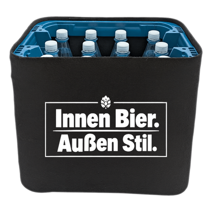 KistenBlende – Innen Bier. Außen Stil. – Wasserkiste PET 12 × 1 l