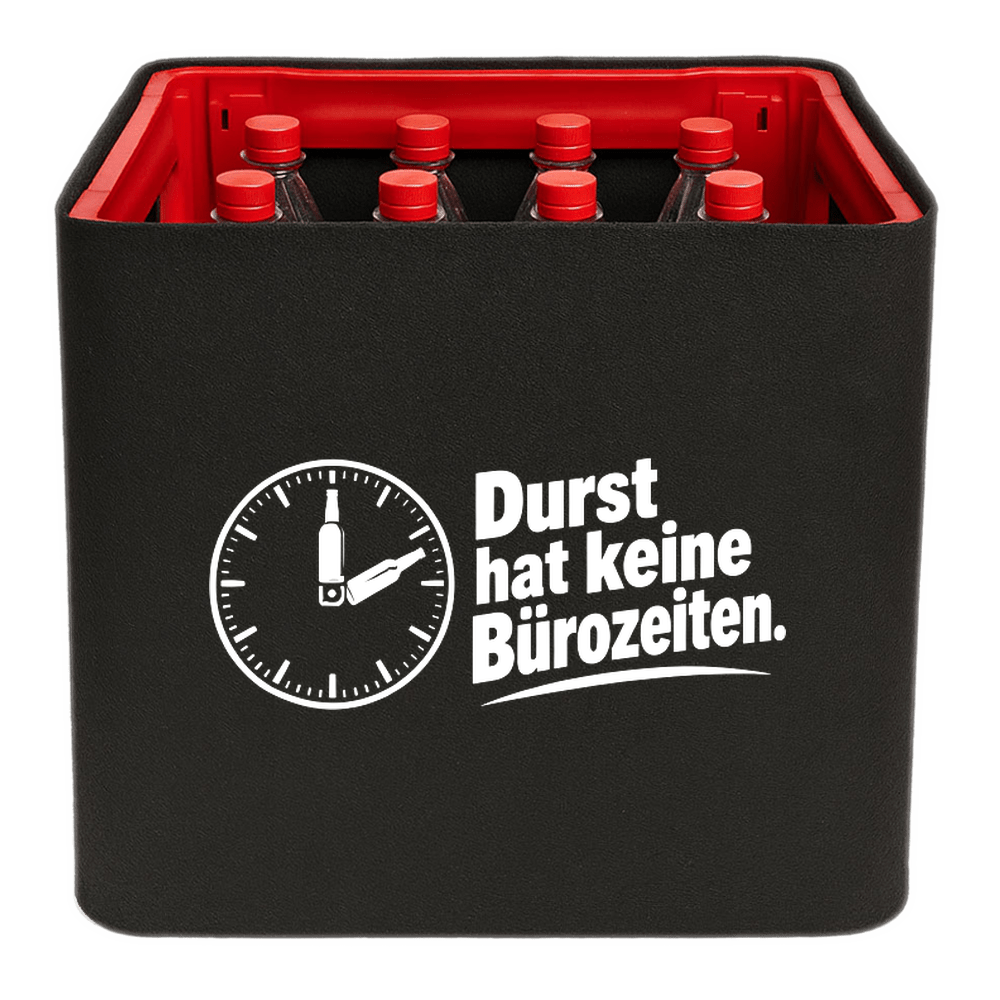 KistenBlende – Durst hat keine Bürozeiten. – Limonadenkiste PET 12 × 1 l