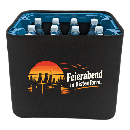KistenBlende – Feierabend in Kistenform. – Wasserkiste PET 12 × 1 l