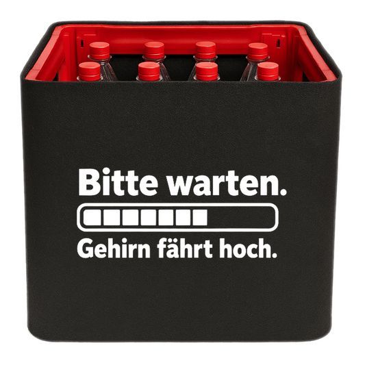 KistenBlende – Bitte warten. Gehirn fährt hoch. – Limonadenkiste PET 12 × 1 l
