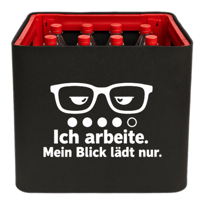 KistenBlende – Ich arbeite. Mein Blick lädt nur. – Limonadenkiste PET 12 × 1 l