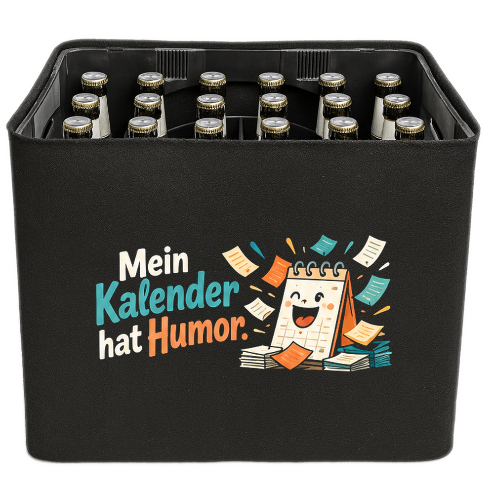 KistenBlende – Mein Kalender hat Humor. – Bierkasten 24 × 0,33 l und 20 × 0,5 l