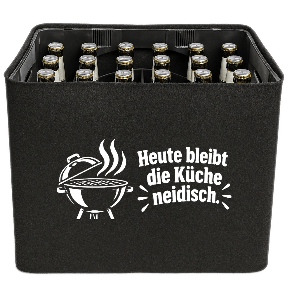 KistenBlende – Heute bleibt die Küche neidisch. – Bierkasten 24 × 0,33 l und 20 × 0,5 l