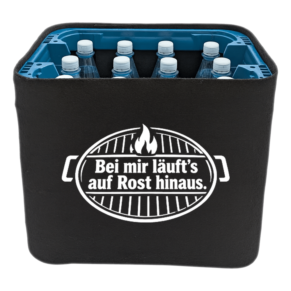 KistenBlende – Bei mir läuft’s auf Rost hinaus. – Wasserkiste PET 12 × 1 l