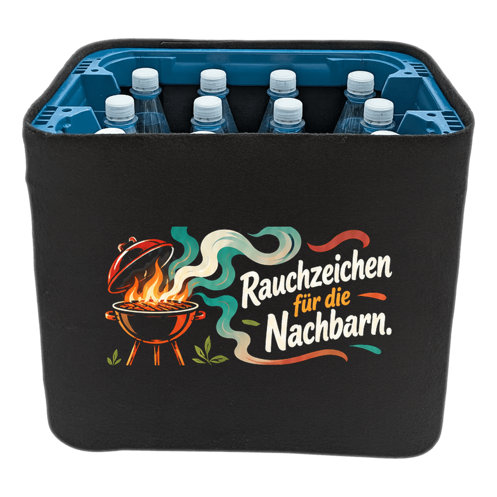 KistenBlende – Rauchzeichen für die Nachbarn. – Wasserkiste PET 12 × 1 l