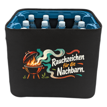 KistenBlende – Rauchzeichen für die Nachbarn. – Wasserkiste PET 12 × 1 l