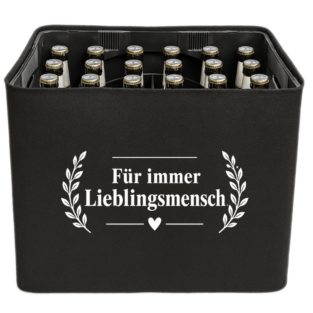KistenBlende – Für immer Lieblingsmensch. – Bierkasten 24 × 0,33 L / 20 × 0,5 L
