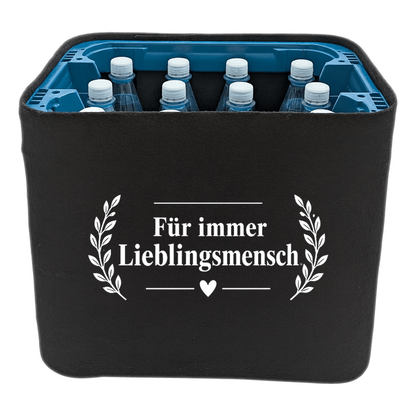 KistenBlende – Für immer Lieblingsmensch. – Wasserkiste PET 12 × 1 L