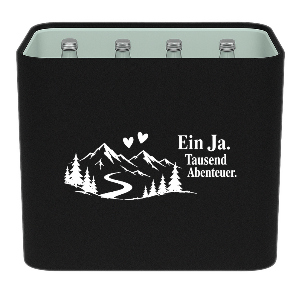 KistenBlende – Ein Ja. Tausend Abenteuer. – Wasserkiste GLAS 12 × 0,7 L