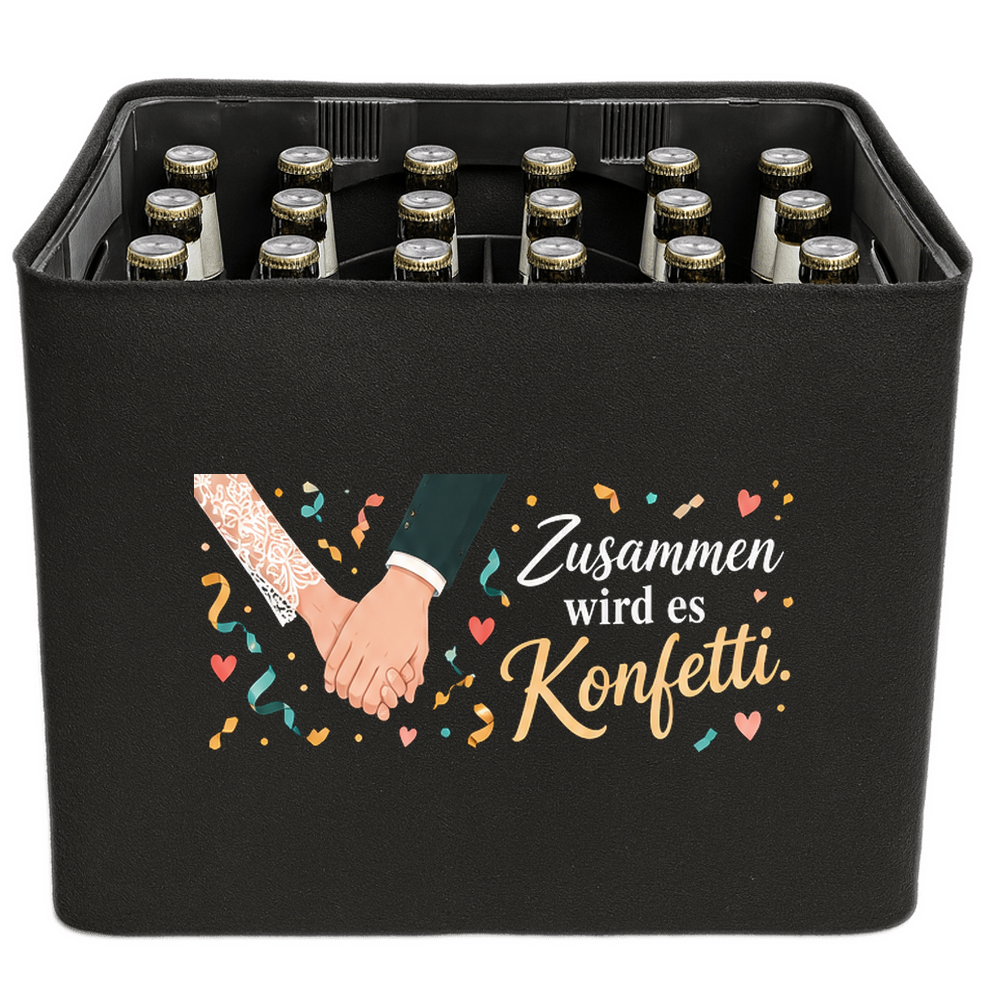 KistenBlende – Zusammen wird es Konfetti. – Bierkasten 24 × 0,33 L / 20 × 0,5 L