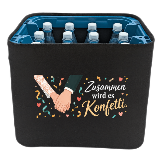 KistenBlende – Zusammen wird es Konfetti. – Wasserkiste PET 12 × 1 L
