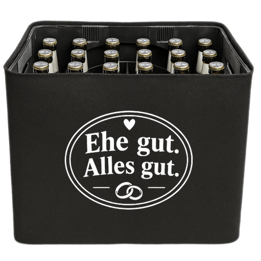 KistenBlende – Ehe gut. Alles gut. – Bierkasten 24 × 0,33 L / 20 × 0,5 L
