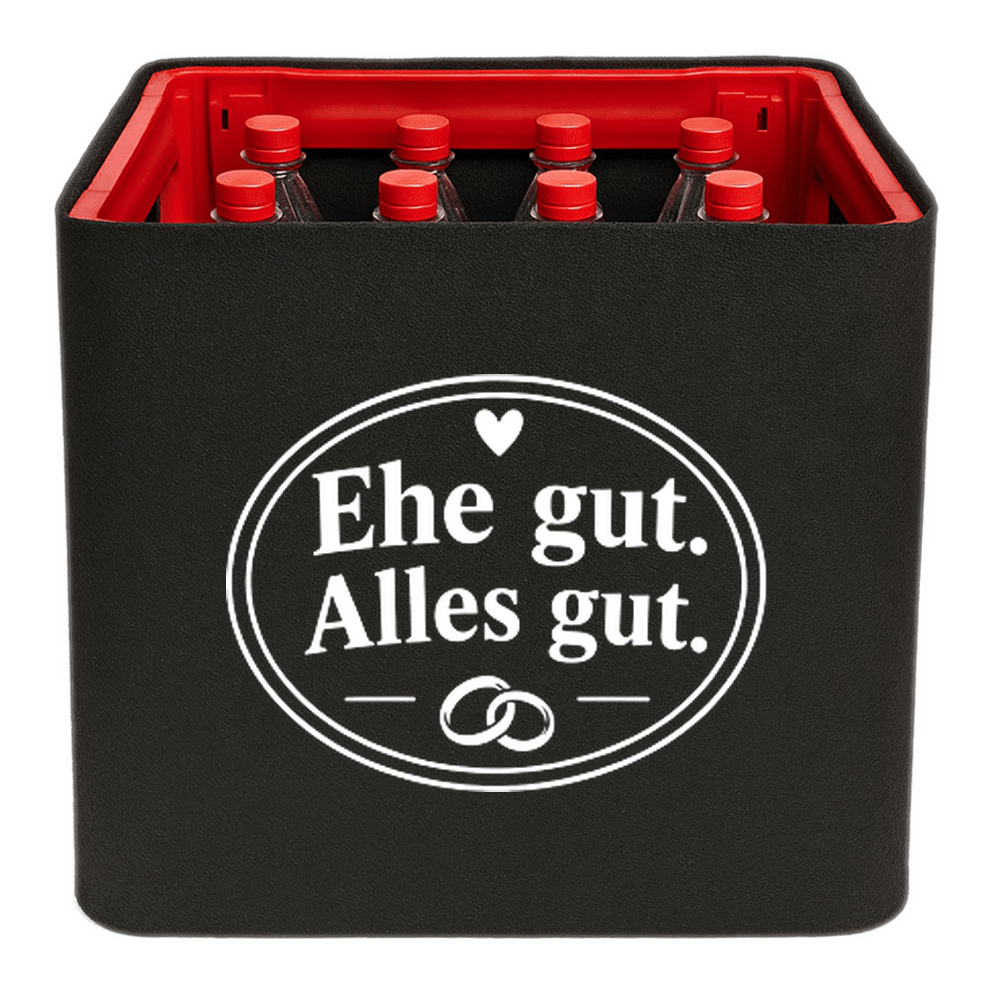KistenBlende – Ehe gut. Alles gut. – Limonadenkiste PET 12 × 1 L