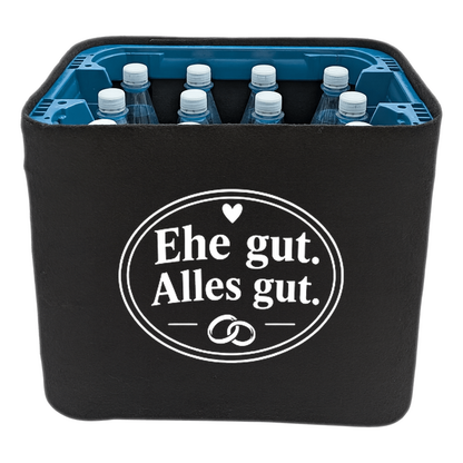 KistenBlende – Ehe gut. Alles gut. – Wasserkiste PET 12 × 1 L