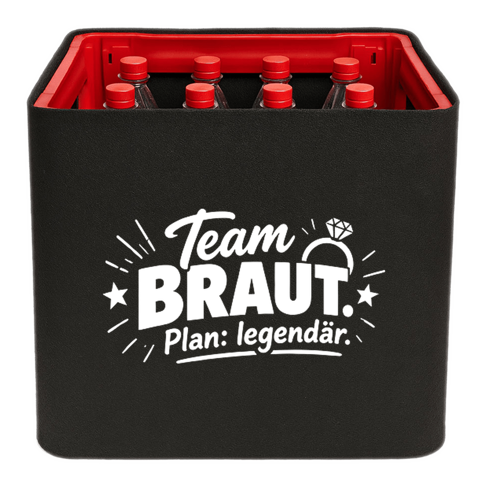 KistenBlende – Team Braut. Plan: legendär. – Limonadenkiste PET 12 × 1 L