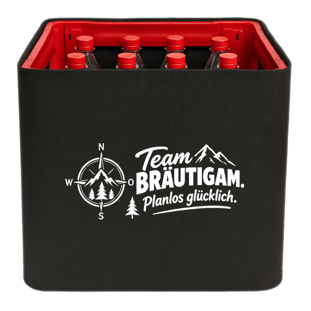 KistenBlende – Team Bräutigam. Planlos glücklich. – Limonadenkiste PET 12 × 1 L