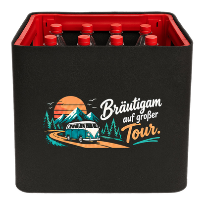KistenBlende – Bräutigam auf großer Tour. – Limonadenkiste PET 12 × 1 L