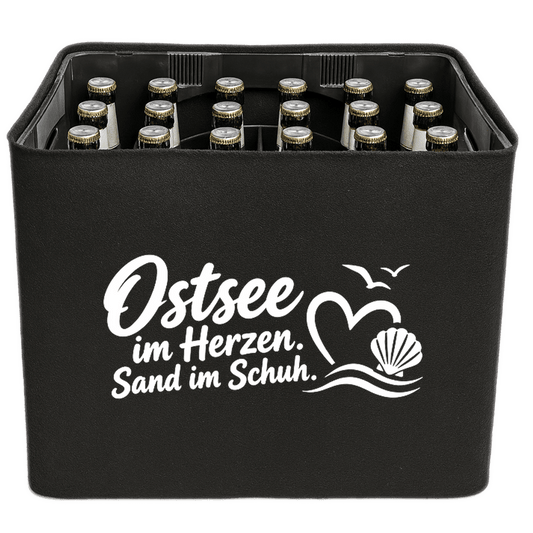 KistenBlende – Ostsee im Herzen. Sand im Schuh. – Bierkasten 24 × 0,33 l und 20 × 0,5 l