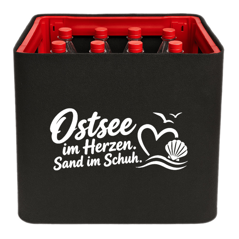 KistenBlende – Ostsee im Herzen. Sand im Schuh. – Limonadenkiste PET 12 × 1 l