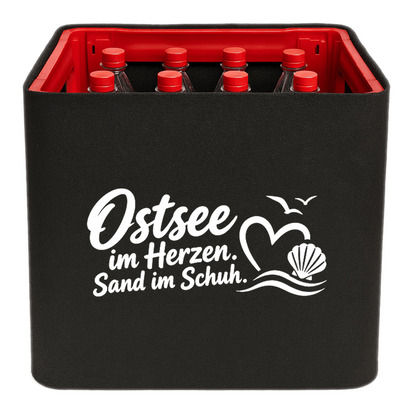 KistenBlende – Ostsee im Herzen. Sand im Schuh. – Limonadenkiste PET 12 × 1 l