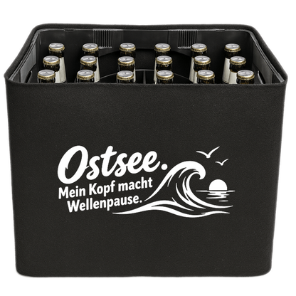 KistenBlende – Ostsee. Mein Kopf macht Wellenpause. – Bierkasten 24 × 0,33 l und 20 × 0,5 l
