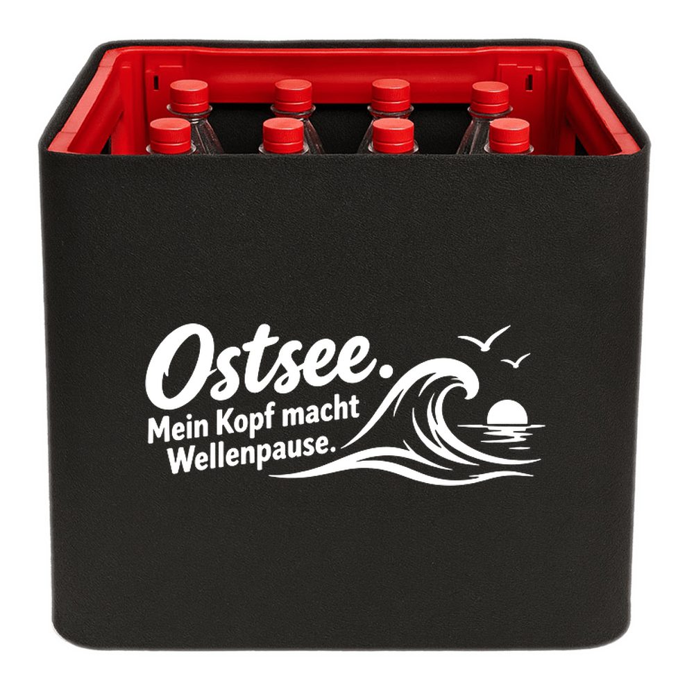KistenBlende – Ostsee. Mein Kopf macht Wellenpause. – Limonadenkiste PET 12 × 1 l