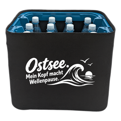 KistenBlende – Ostsee. Mein Kopf macht Wellenpause. – Wasserkiste PET 12 × 1 l