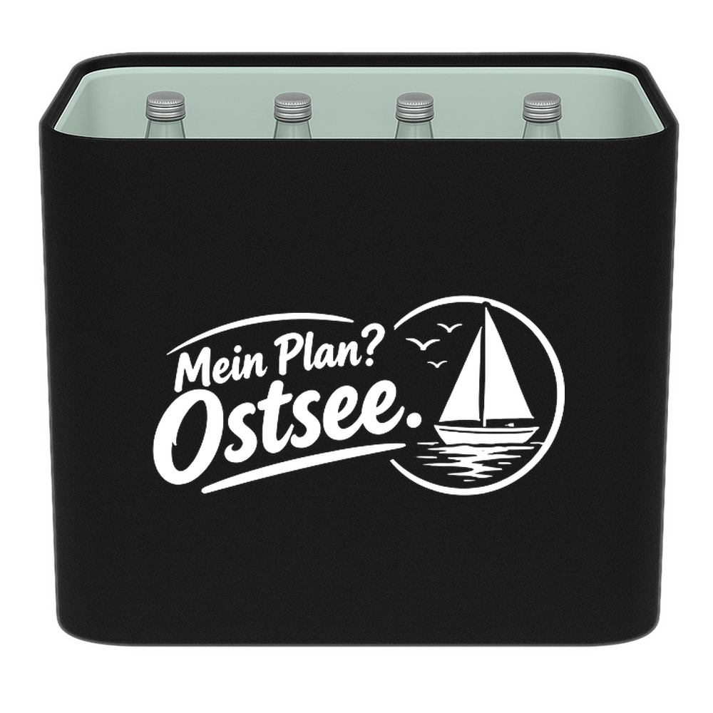 KistenBlende – Mein Plan? Ostsee. – Wasserkiste Glas 12 × 0,75 l