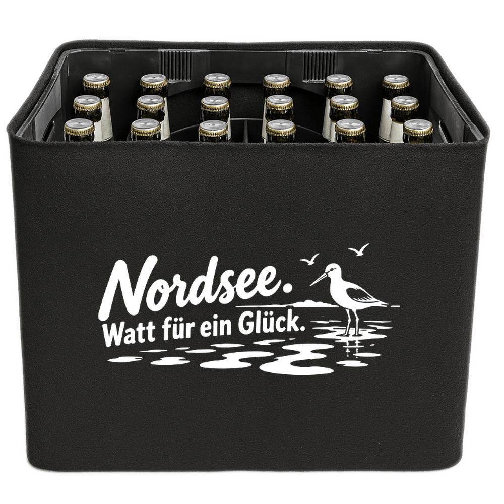KistenBlende – Nordsee. Watt für ein Glück. – Bierkasten 24 × 0,33 l und 20 × 0,5 l